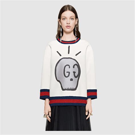 white gucci jumper|gucci sweatshirts for women.